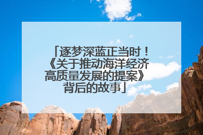 逐梦深蓝正当时！《关于推动海洋经济高质量发展的提案》背后的故事