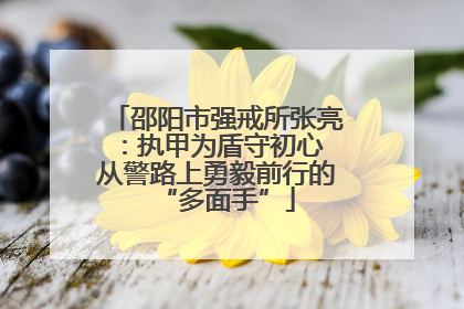 邵阳市强戒所张亮：执甲为盾守初心 从警路上勇毅前行的“多面手”