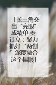 长三角交出“亮眼”成绩单 秦诗立：聚力抓好“两创”深度融合这个棋眼