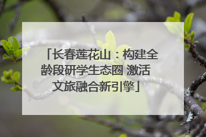 长春莲花山：构建全龄段研学生态圈 激活文旅融合新引擎