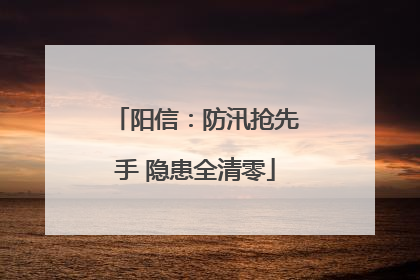 阳信：防汛抢先手 隐患全清零