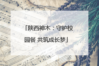 陕西神木：守护校园餐 共筑成长梦