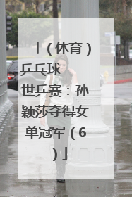 （体育）乒乓球——世乒赛：孙颖莎夺得女单冠军（6）