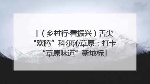 （乡村行·看振兴）舌尖“欢腾”科尔沁草原：打卡“草原味道”新地标