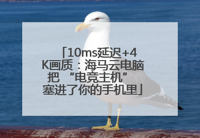 10ms延迟+4K画质：海马云电脑把 “电竞主机” 塞进了你的手机里