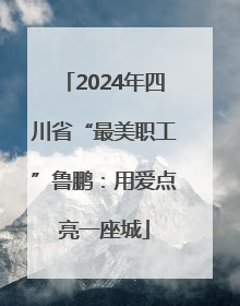 2024年四川省“最美职工”鲁鹏：用爱点亮一座城