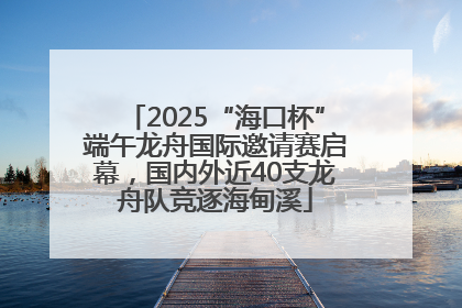 2025“海口杯”端午龙舟国际邀请赛启幕，国内外近40支龙舟队竞逐海甸溪