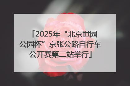 2025年“北京世园公园杯”京张公路自行车公开赛第二站举行