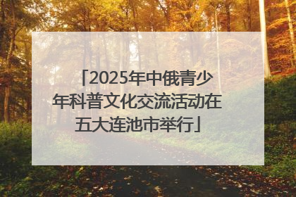 2025年中俄青少年科普文化交流活动在五大连池市举行