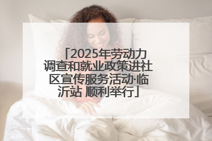 2025年劳动力调查和就业政策进社区宣传服务活动·临沂站 顺利举行