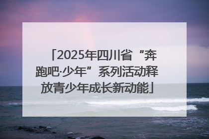 2025年四川省“奔跑吧·少年”系列活动释放青少年成长新动能
