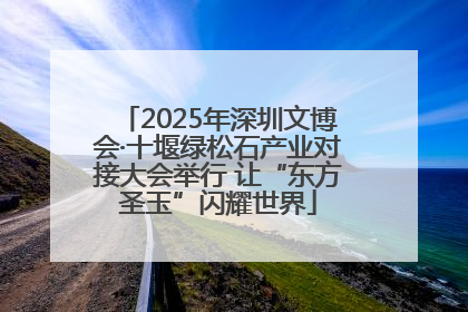 2025年深圳文博会·十堰绿松石产业对接大会举行 让“东方圣玉”闪耀世界