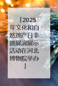 2025年文化和自然遗产日非遗展演展示活动在河北博物院举办