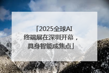 2025全球AI终端展在深圳开幕，具身智能成焦点