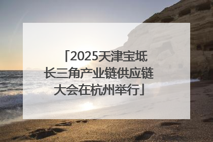 2025天津宝坻长三角产业链供应链大会在杭州举行
