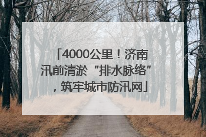 4000公里！济南汛前清淤“排水脉络”，筑牢城市防汛网