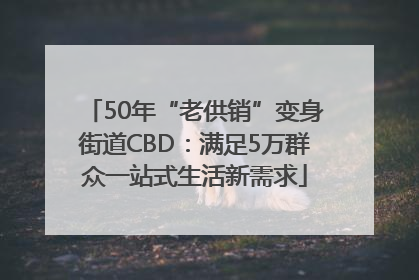 50年“老供销”变身街道CBD：满足5万群众一站式生活新需求
