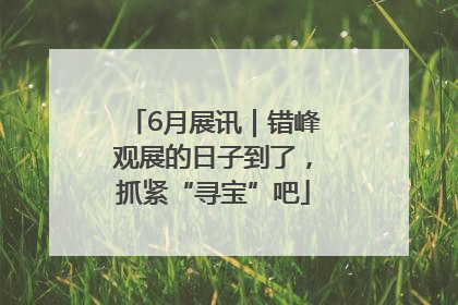 6月展讯｜错峰观展的日子到了，抓紧“寻宝”吧
